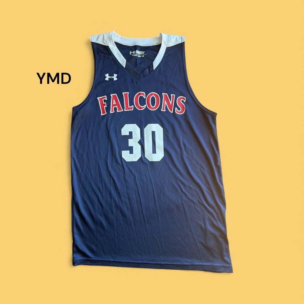 Falcons Basketball Uniform Jersey YOUTH Medium Navy Blue #30
